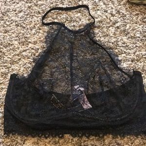 Very Sexy Black High Neck Bra VS BNWT